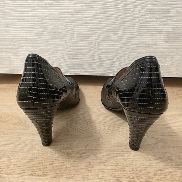 Sofft Black Leather Mary Jane Feminine Classic Arch Support Heels Size 11M - Picture 4 of 8